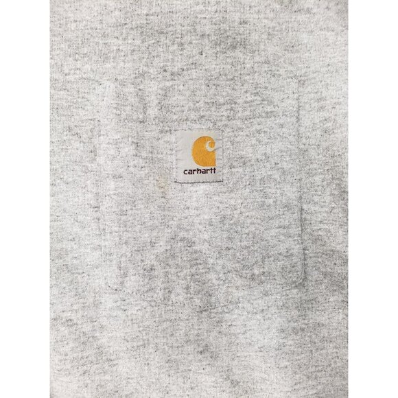 Carhartt T-Shirt Men’s Size XL Grey Long Sleeve With Chest Pocket USED - Picture 5 of 11